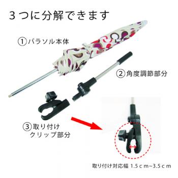 ベビーカー用日傘UV 【ブルー】